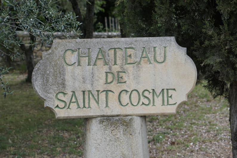 Saint Cosme Stone Sign