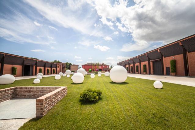 Pico Maccario - Winery, Circle Sculptures