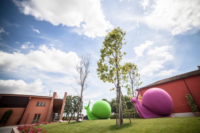 Pico Maccario - Winery, Snail Sculptures
