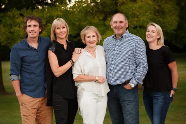 The Scott Family: Allan and Cathy with children Vic, Josh & Sara